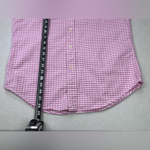 Ralph Lauren Men’s Pink White Check Pattern Long Sleeve Dress Shirt. Small. - Picture 7 of 11